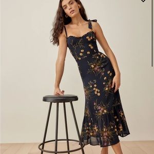Reformation Nikita Mademoiselle Navy Dress 2